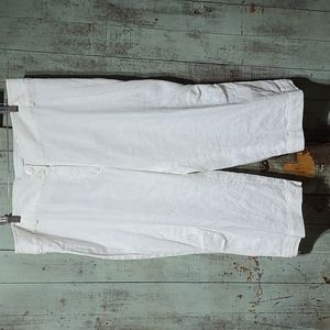 Script 100% linen capris